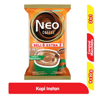 

Kopi NEO Kopi Macchiato Karamel Sachet 9 x 20 g