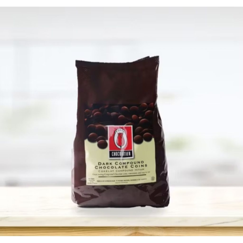 

TULIP CHOCOLATIER DARK COMPOUND CHOCOLATE COIN KEMASAN 2.5KG