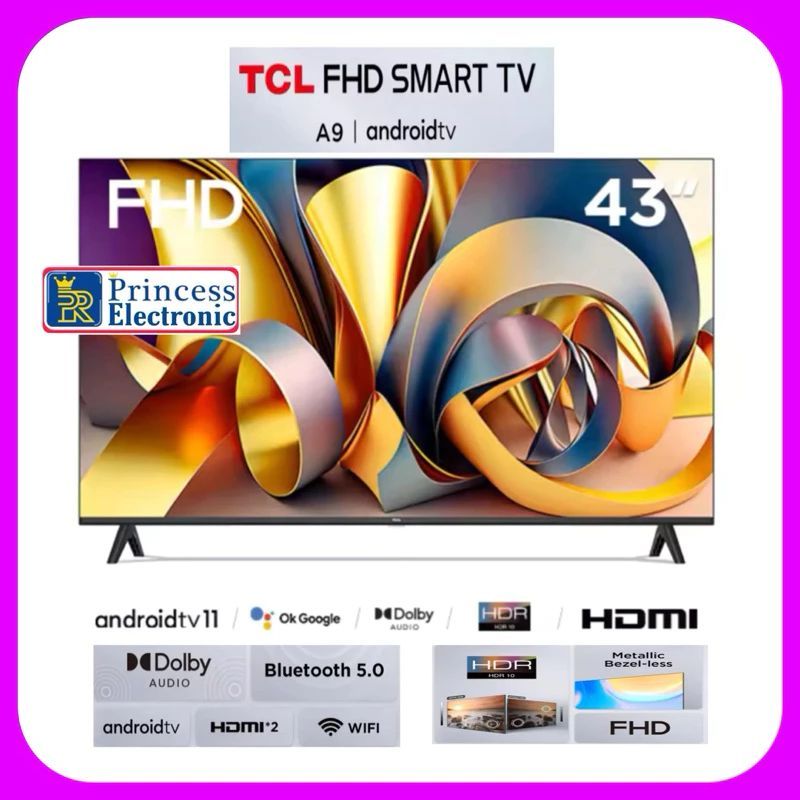 TCL 43 Inch Smart TV Android 11 43A9
