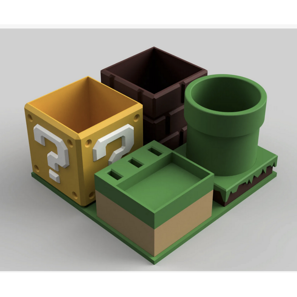 

Desk Organizer Pencil Pen holder Mario