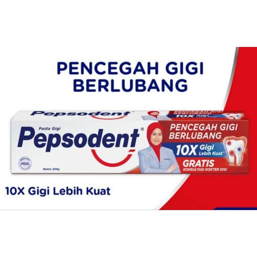 INSTAN pasta gigi pepsodent 75gr 120gr 190gr odol pepsodent