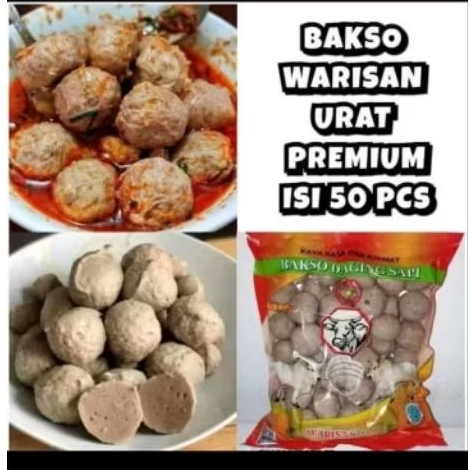

Bakso Urat Warisan Premium isi 50pcs
