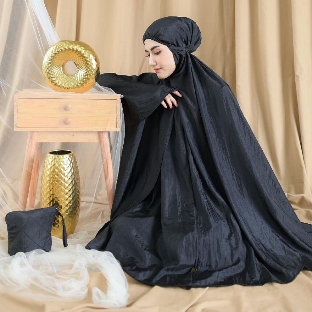DISKON Mukena Dzakiyya Parasut Premium Mukena Traveling Pouch Premium Mukena fre Tas Sajadah DISKON