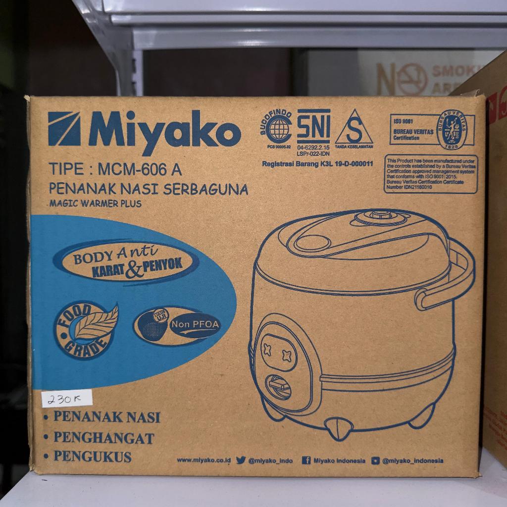 Magic Com Mini Miyako MCM606A Rice Cooker 0.6 Liter - 3in1 Magic Warmer Plus magic com