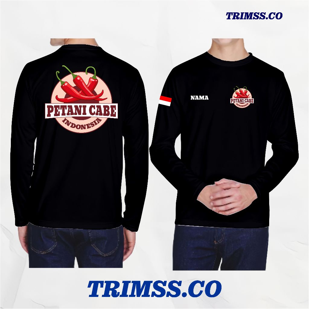 Kaos Petani Cabe Petani Muda Petani Milenial - Tshirt Baju Distro Bahan Adem Cotton Combed