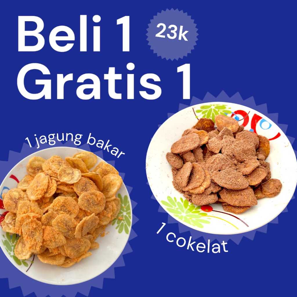 

Beli satu gratis satu keripik pisang cokelat khas lampung produk UMKM