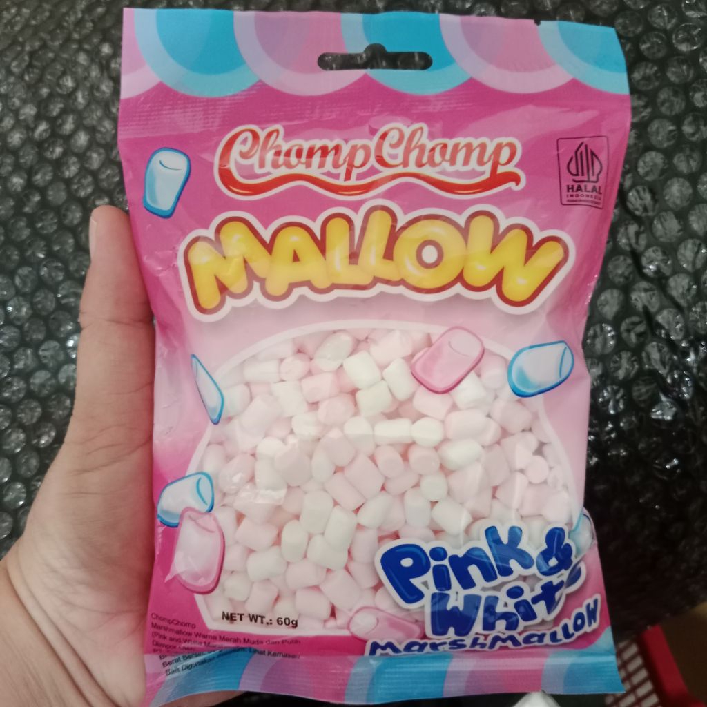 

MARSMALLOW MINI PINK WHITE 60GRAM TOPPING KUE