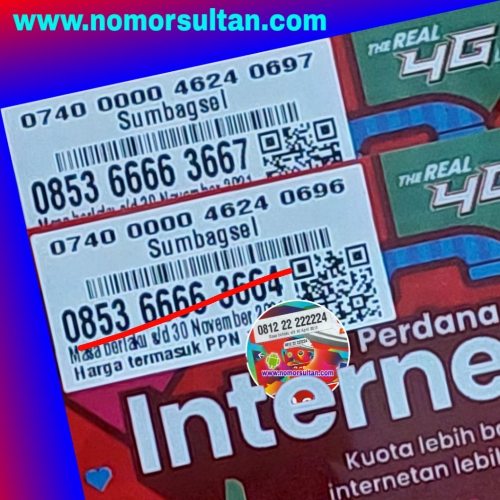 kartu perdana nomor cantik as 6666 3667