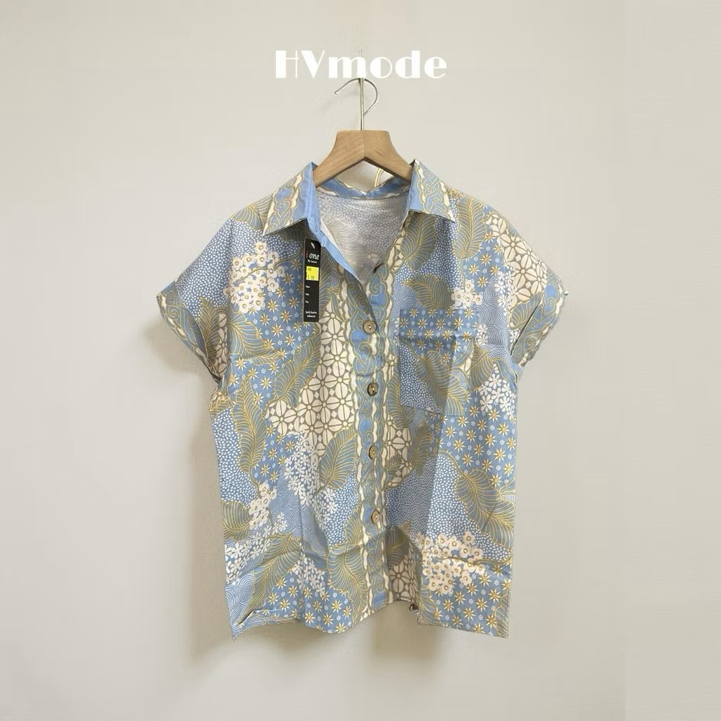 Murah  Kemeja Batik Wanita - Hvmode - 259Sop 259Ice 259Ht 259Ijo 259Bbc 259Yz 259Ice
