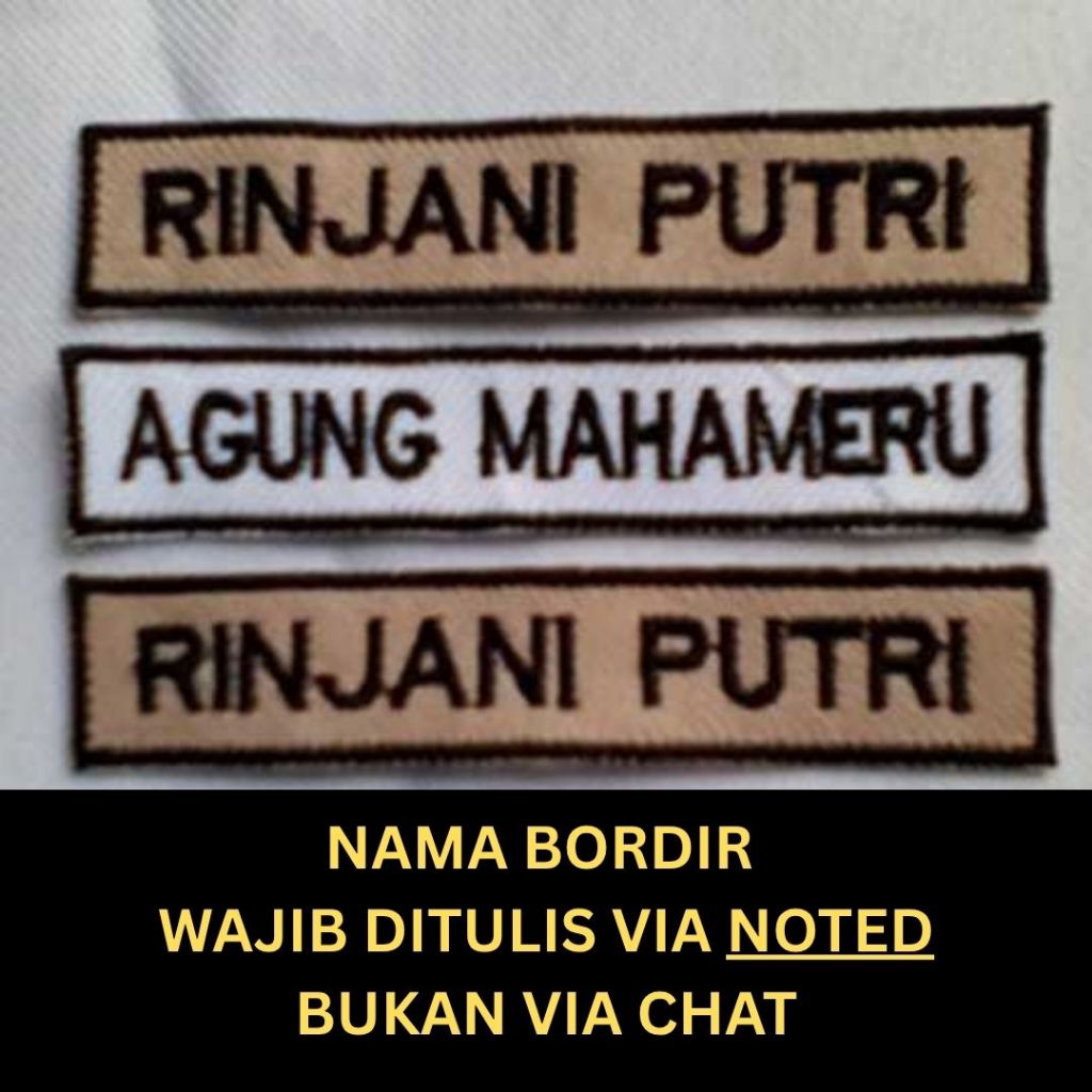 Riska Seragam Bet Nama Bordir Sekolah
