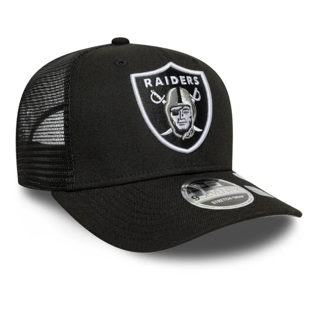 TOPI NEWERA trucker 9seventy Las Vegas Raiders Mesh Black 9Seventy Stretch Snap Cap