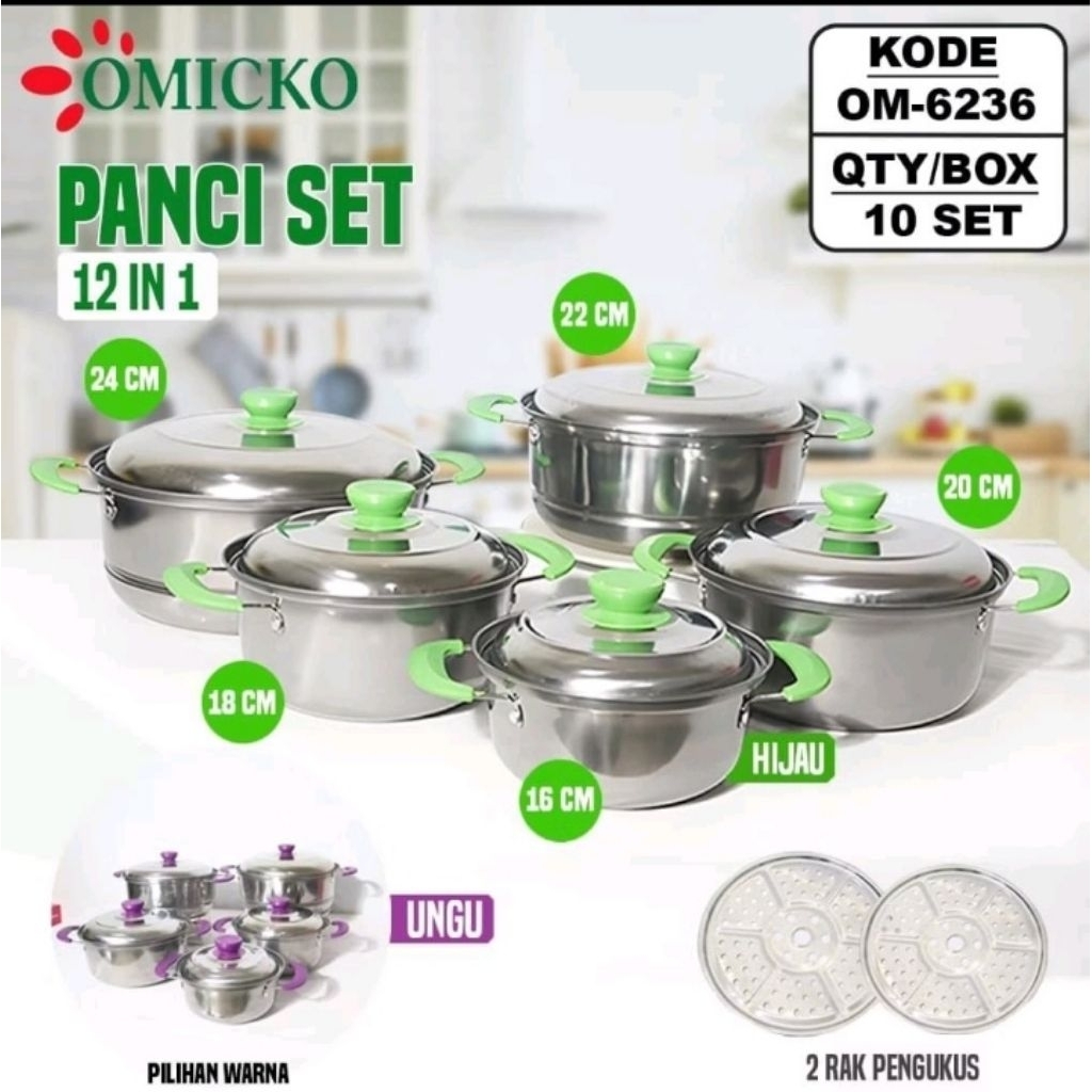 set panci omicko 12in1