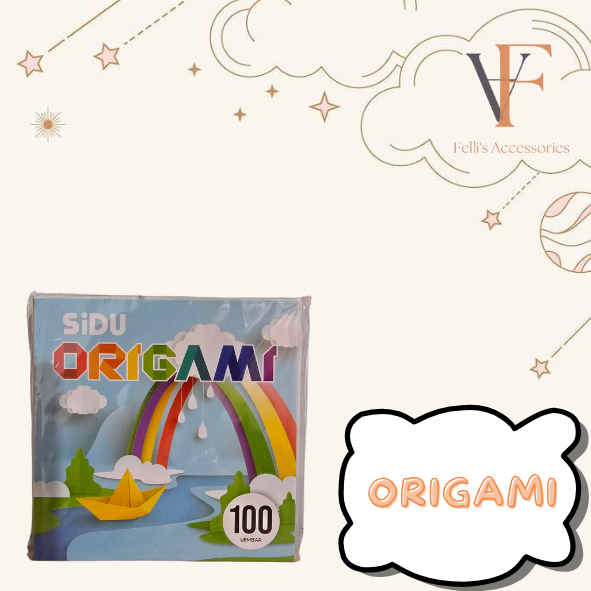 

Felli's Accessories - Sidu Origami 12 x 12 cm Isi 100 Lembar