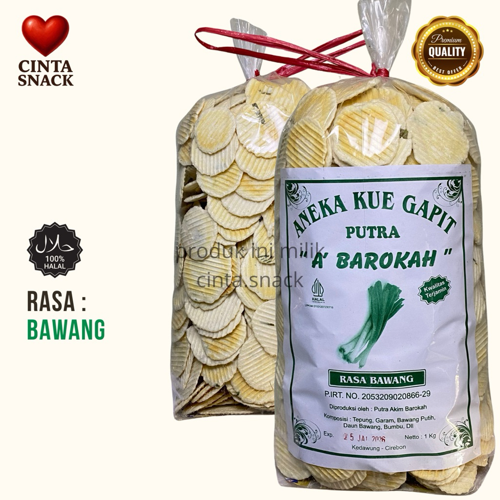 

Gapit Simpring Rasa Bawang Gurih & Renyah (250gr, 500gr, 1kg) Harga Pabrik