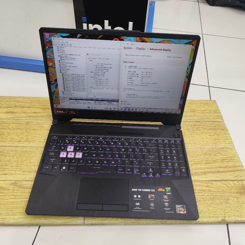 Laptop Second Asus Tuf Gm A15 Fa506nf Amd Ryzen 5 7535hs Ram 16gb Ssd 512gb Rtx 2050