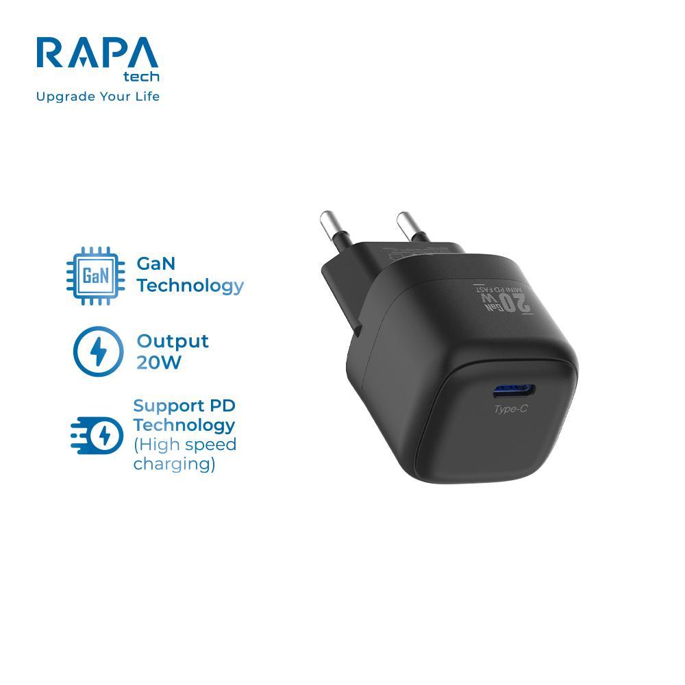 RAPAtech Charger Power Mini GaN PD20W Charger