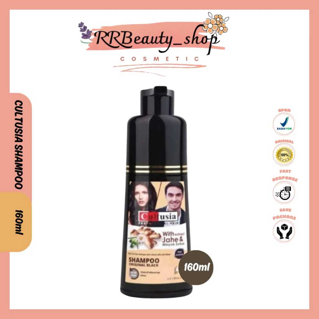 [RRbeautyshop] Cultusia Black Shampo/Cultusia Shampo Original Black/Shampo Penghitam Rambut/Semir Ra