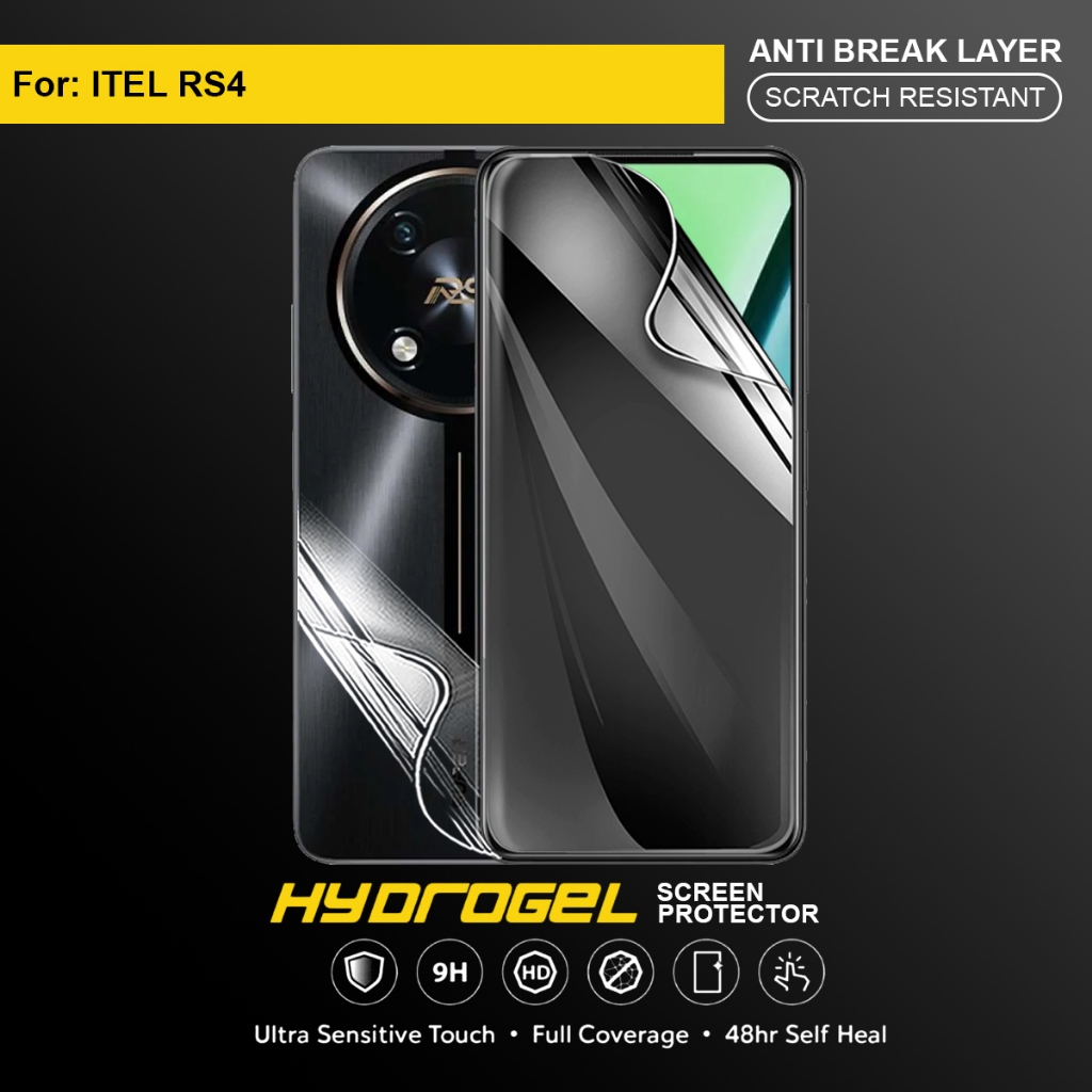 Anti Gores Hydrogel Itel RS4 Hydrogel Film Screen Protector Clear Matte Anti Spy Anti Blue Not Tempe