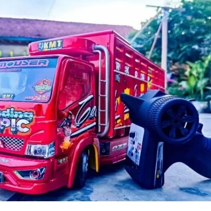 Miniatur truck remot control trending topic variasi rc dan lampu LED