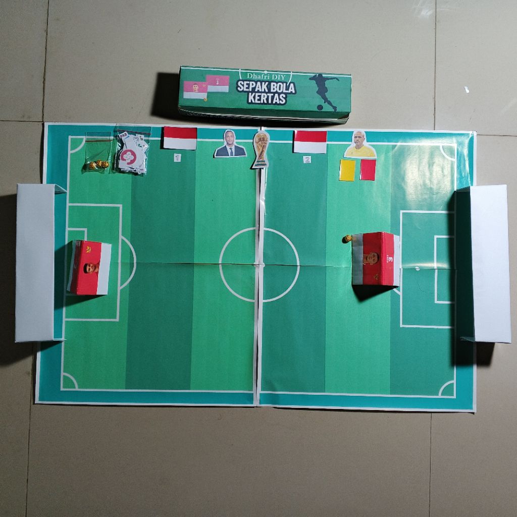 Dhafri DIY – Mainan Sepak Bola Kertas Seru & Kreatif - Seri Timnas Indonesia
