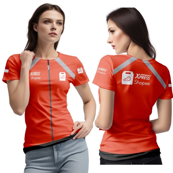 Xpress Shopee Kaos Lengan Pendek orange