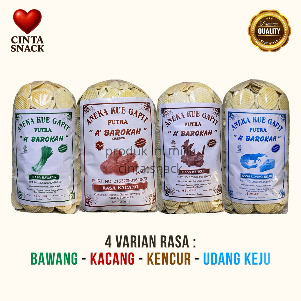 

Gapit Simpring 4 Varian Rasa - Gurih, Renyah, Bikin Ketagihan! (Harga Pabrik)