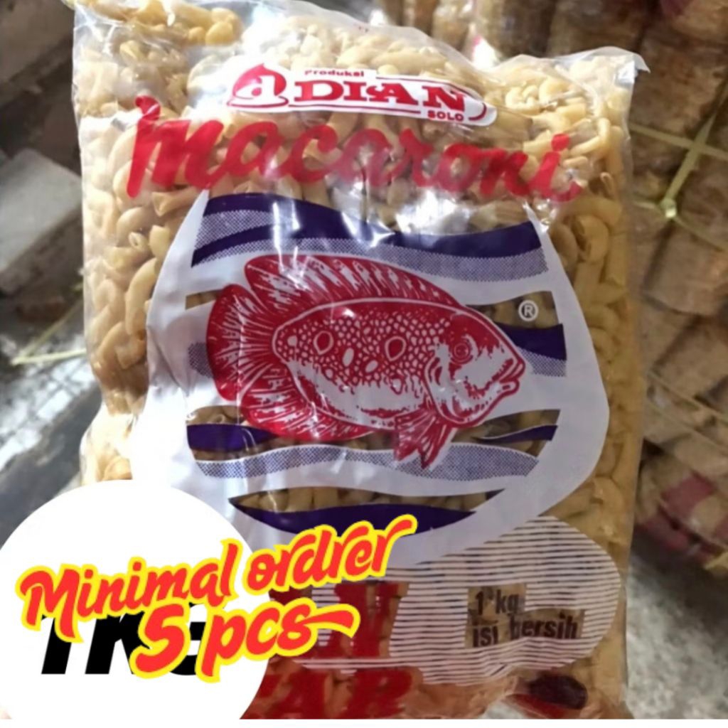 

MAKARONI BANTET MURAH / MAKRONI MURAH / MAKARONI MENTAH / MAKRONI BANTAT KUNING OSKAR DIAN 1 KG (minimal 5 pcs)