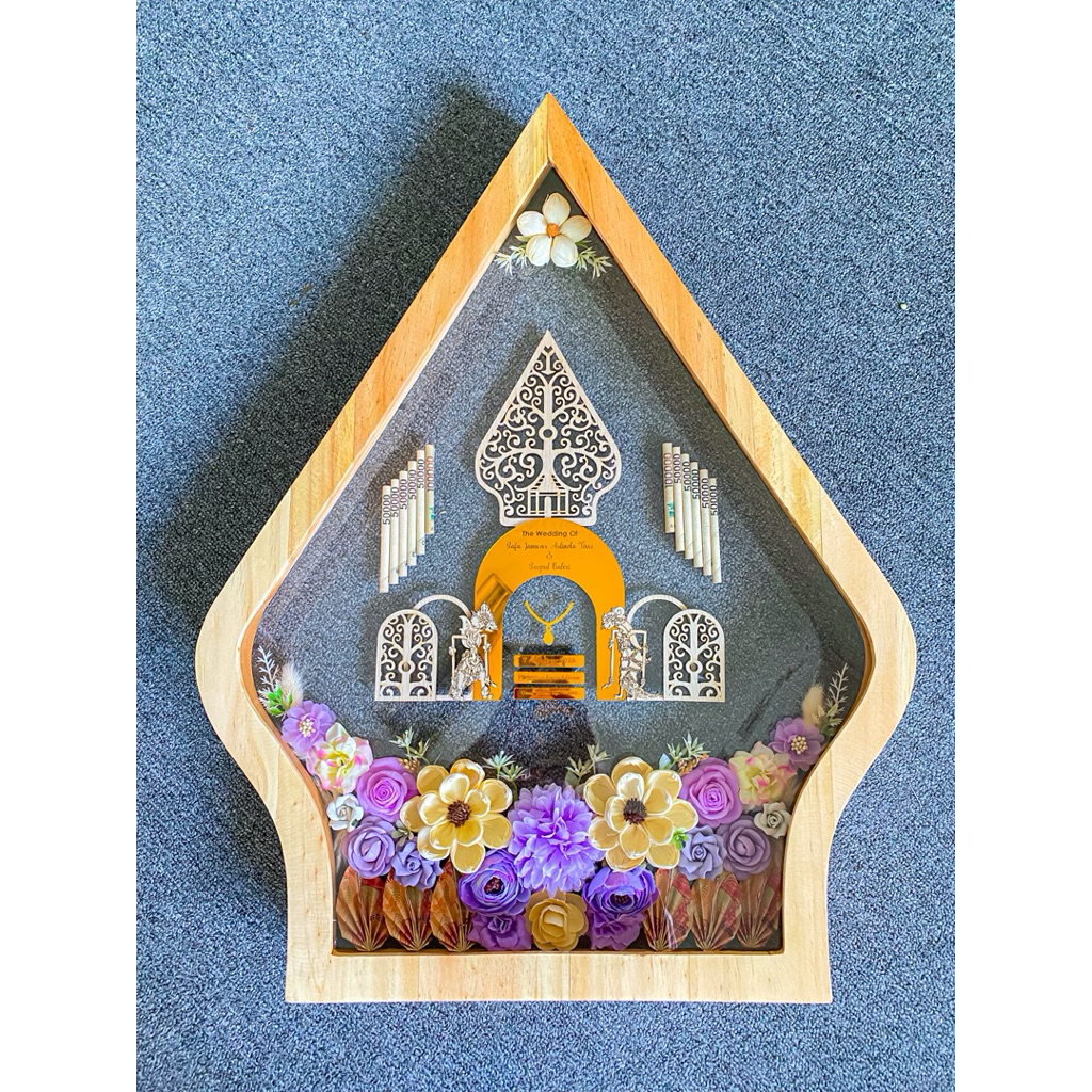 Frame mahar wayang jumbo estetik | Bingkai mahar