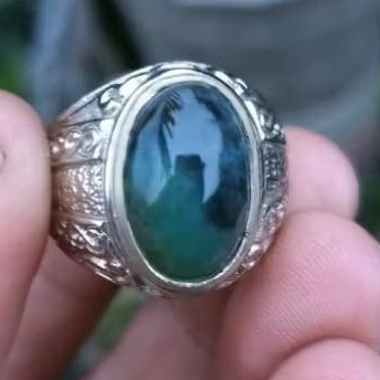 Cincin Batu Bacan Asli Doko Kristal Natural