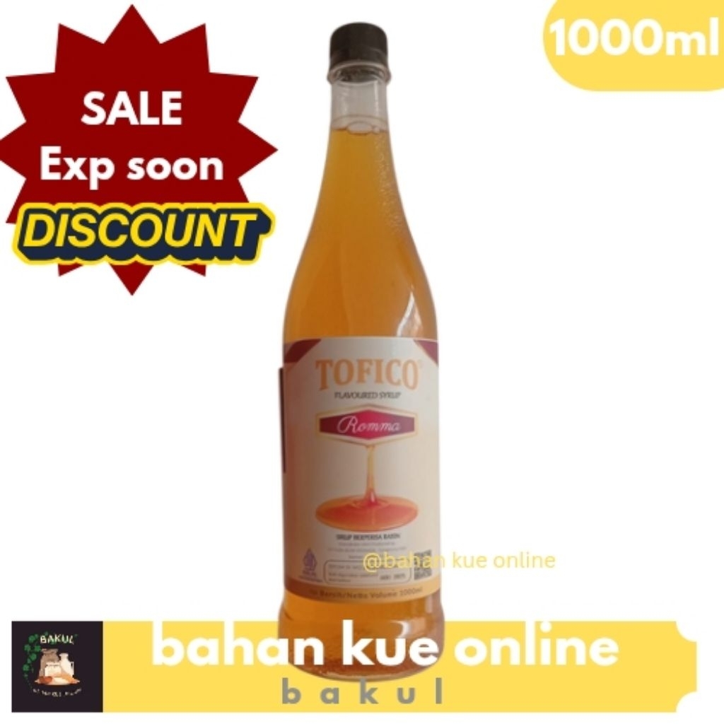 

Tofico Romma syrup berperisa raisin 1 Liter EXP soon SALE