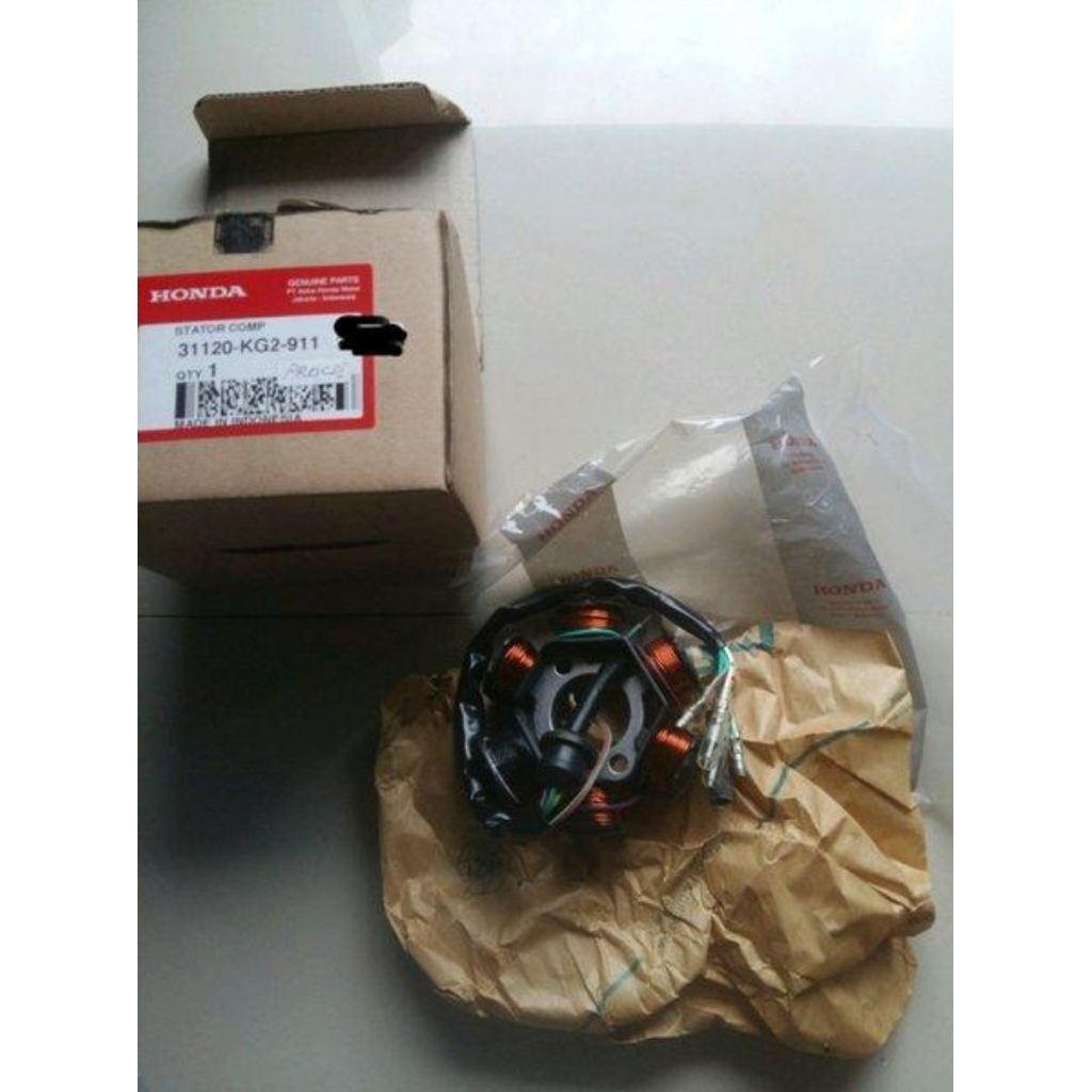spul spull spol spoll pengapian stator assy honda gl pro cdi black engine asli ori original AHM 3112