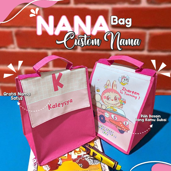 

Tas Goodiebag Ultah Anak – Nana Bag Premium Bisa Custom, Ukuran P20xL12xT28