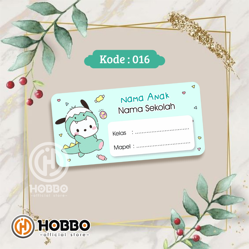 

Isi 20 pcs - Stiker Mapel Custom Nama - Stiker Label Buku Karakter Lucu - Sticker Mata Pelajaran