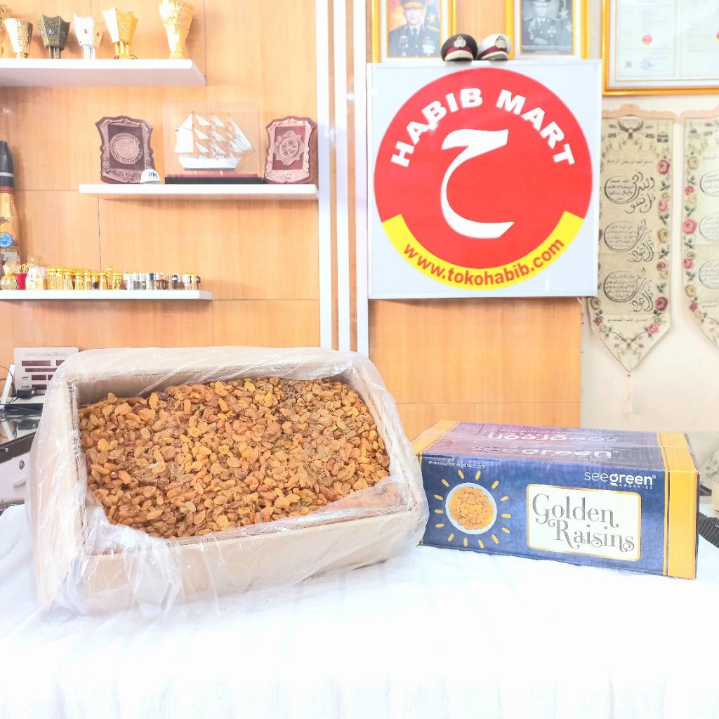 

Kismis Kuning Iran Premium Seegreen Golden Raisins 10kg - Original Import