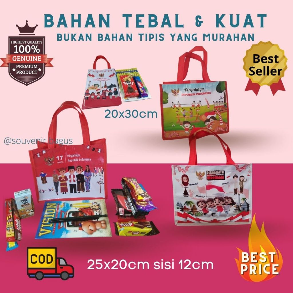 

Tas Souvenir 17 Agustus Dirgahayu RI Idul fitri marhaban ramadhan Maulid isra miraj Nabi Muhammad