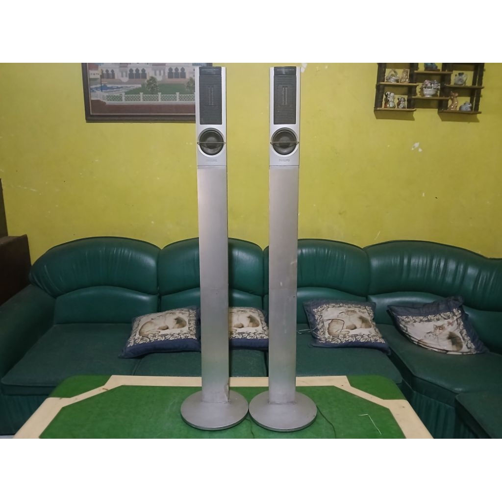 Speaker Tower Rear PHILIPS CS-8000SA Neodymium Ribbon Tweeter