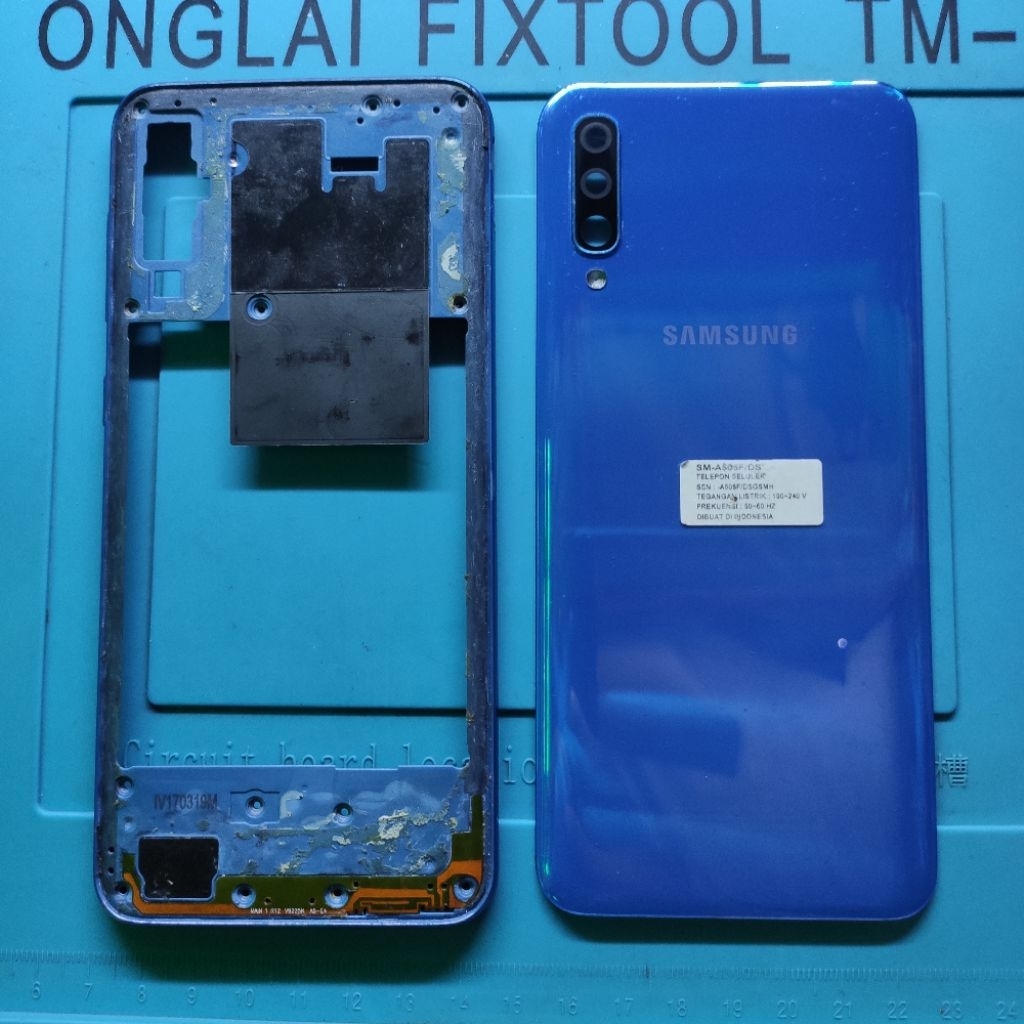 BEZEL+BACKDOOR SAMSUNG A50 ORIGINAL COPOTAN