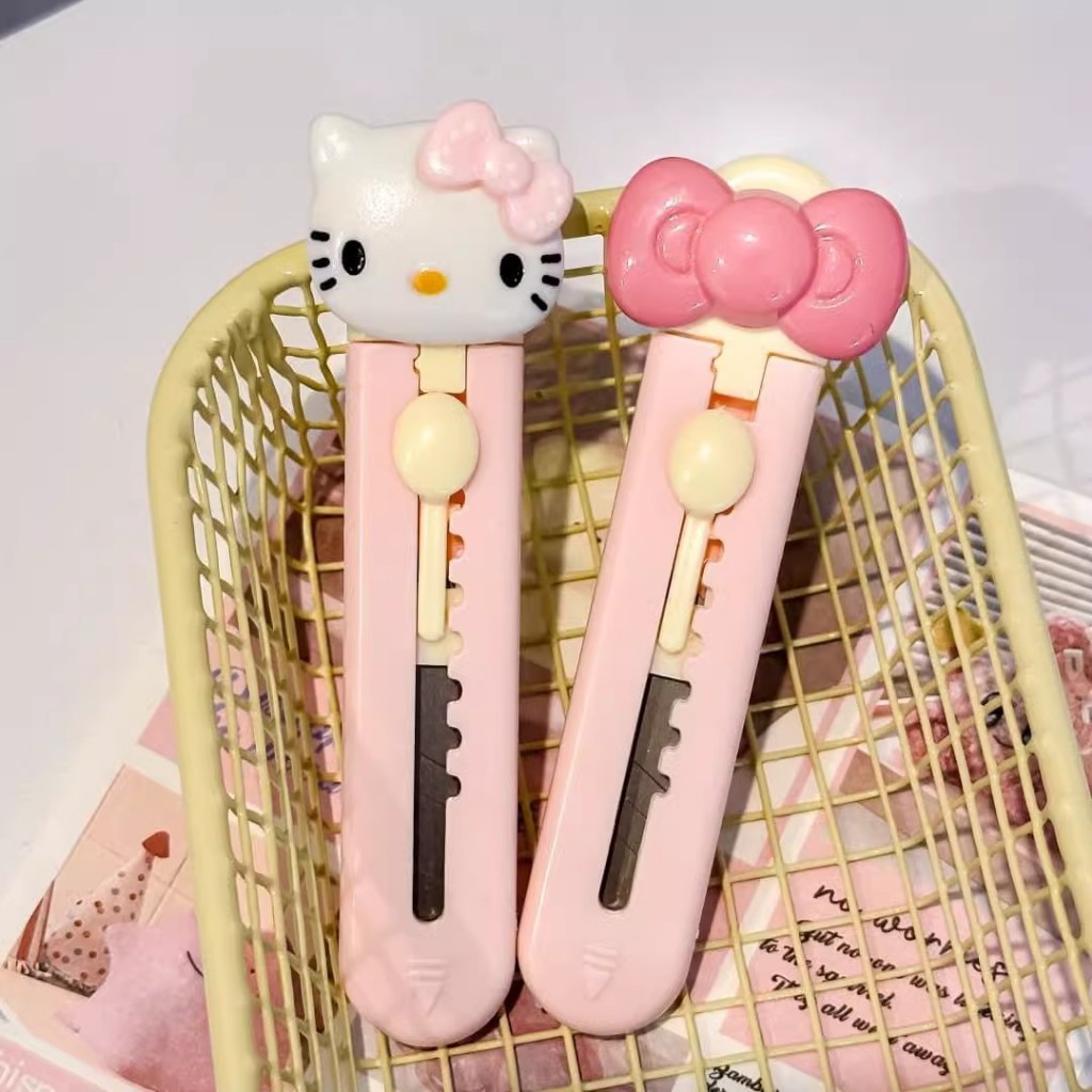

Cutter mini cutter portable pisau cutter paws pemotong kertas mini Cutter hello kitty