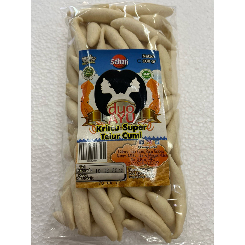 

Kricu Krupuk telor cumi khas Bangka