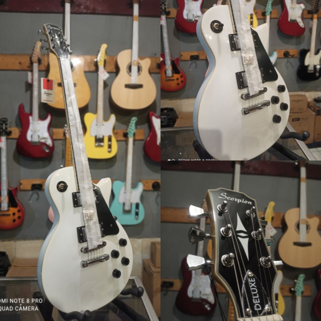 Gitar Elektrik Scorpion LP610 WH Les Paul Original