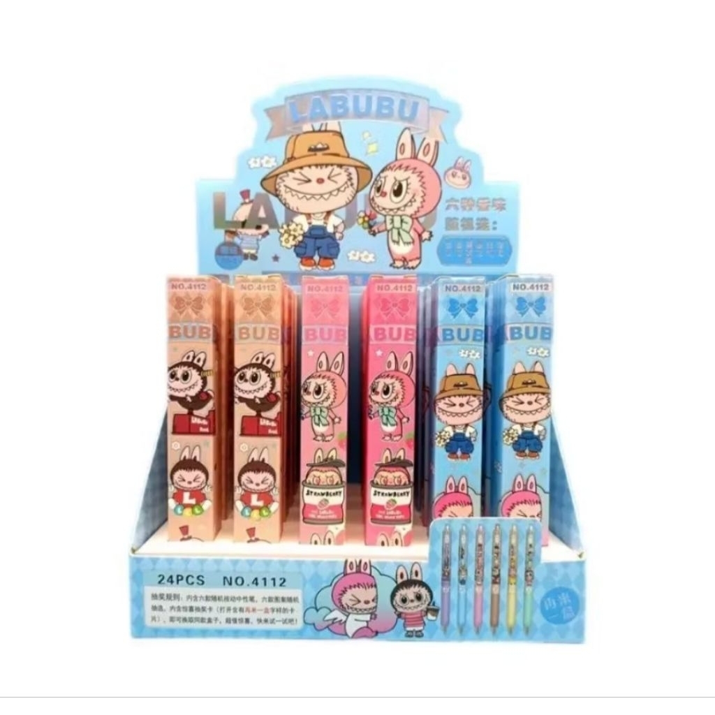 

1 Pcs Blindbox Ballpoint gel labubu 0,5 MM