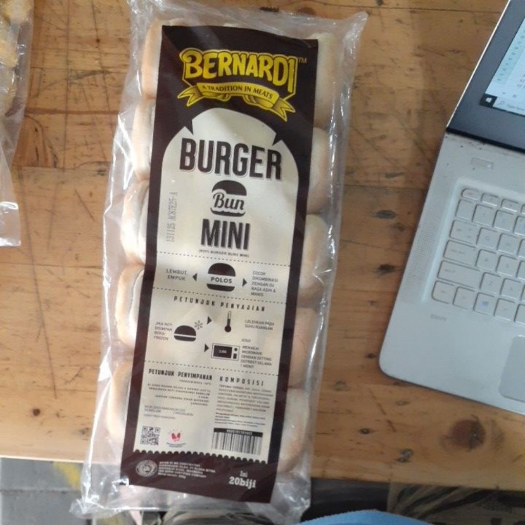 

BERNARDI BURGER MINI POLOS ISI 20 BIJI