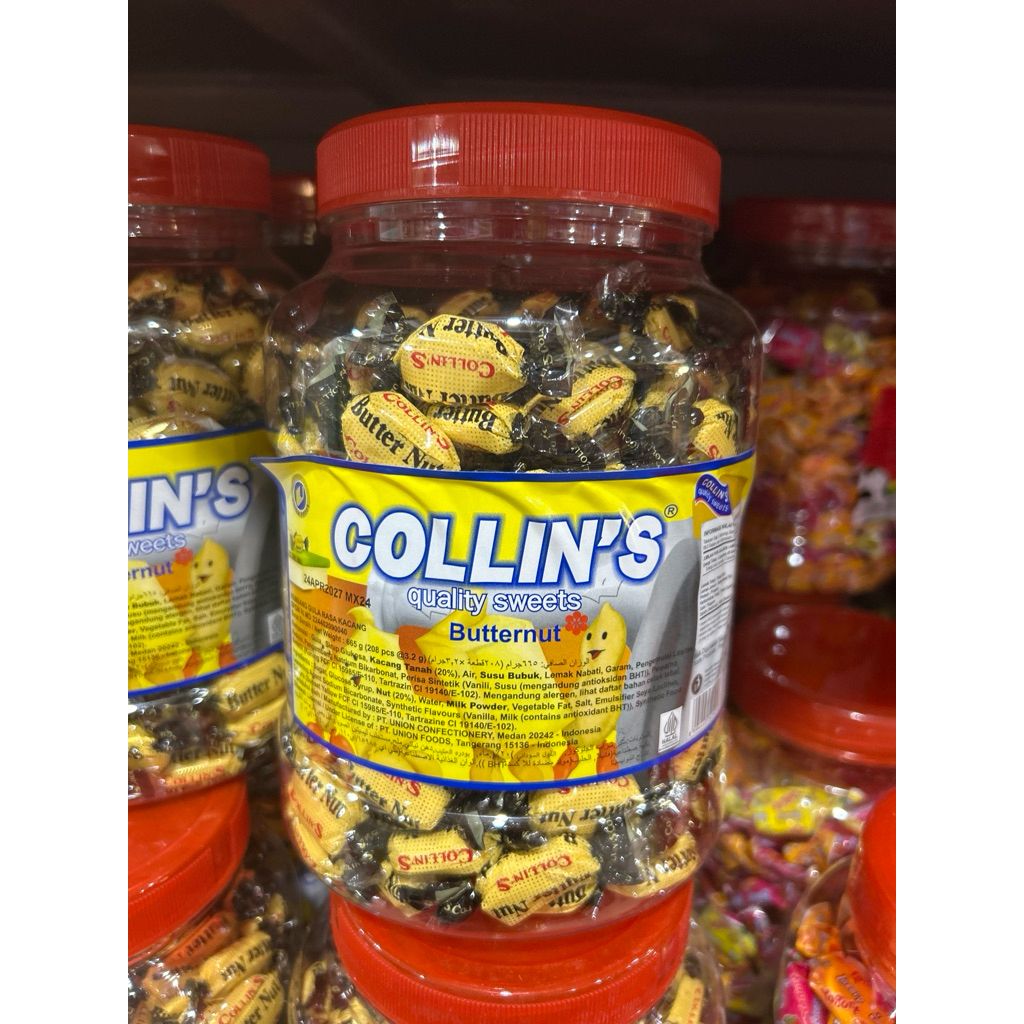 

COLLINS’S butternut permen toples 665gr