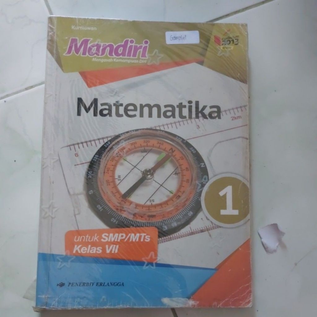 preloved buku mandiri erlangga matematika kelas 1 SMP
