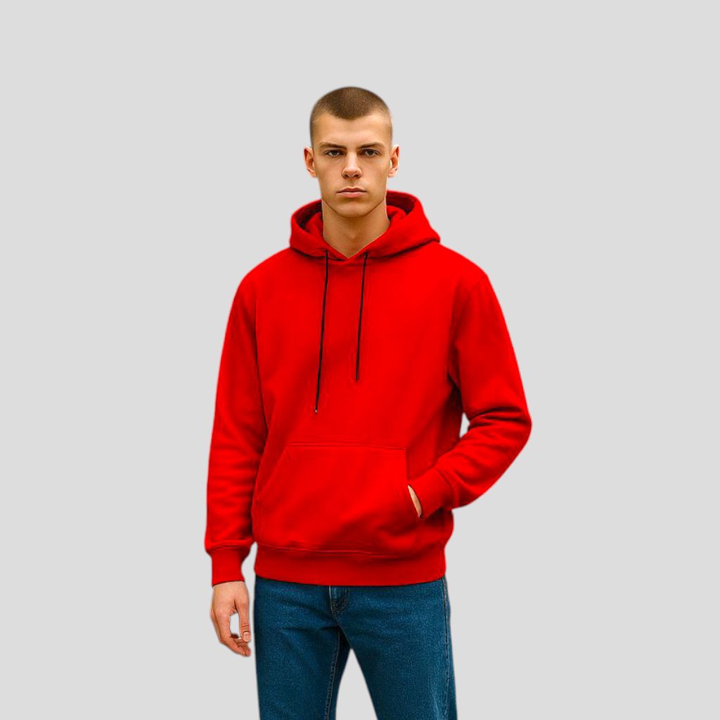 Jaket Hoodie IEBE J1QM8003 Red Chilli
