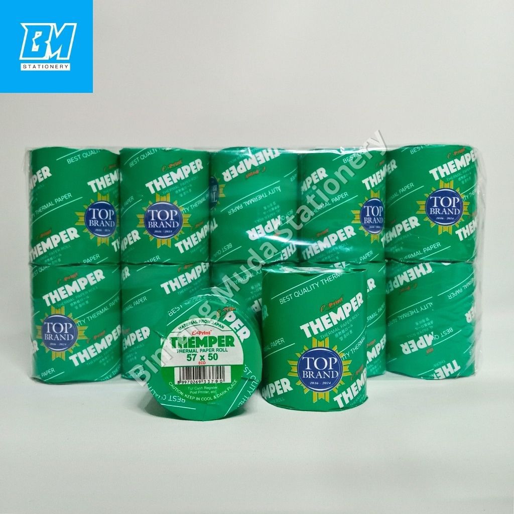 

Kertas Thermal 57x50 Eco e-Print | Kertas Mini Printer | Kertas Struk Kasir | Kertas Roll | Kertas Termal | Themper | Thermal Paper Roll 57x50 mm Eco | e-Print