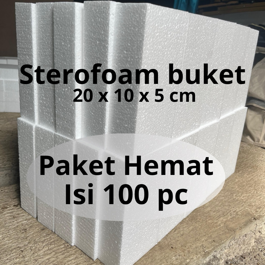 

Paket Hemat 100 pc Sterofoam buket | Sterofoam flower | Sterofoam 20 x 10 x 5