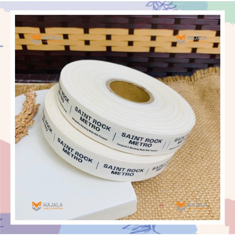 

Label piterben minimal 100pcs / label baju/label hijab/label pengganti woven/dll