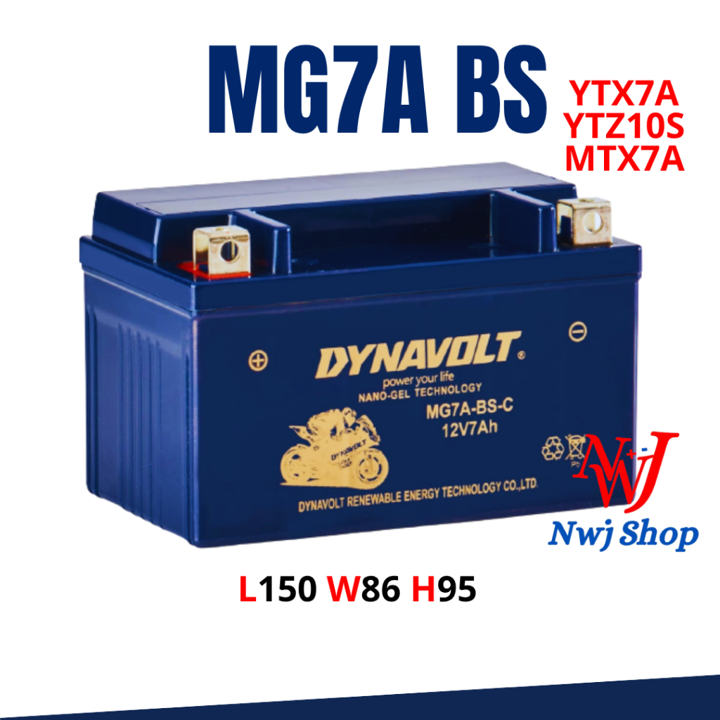 AKI KERING MOTOR DYNAVOLT MG7A BS YTX7A YTZ10S YTX9 MTX7A MF