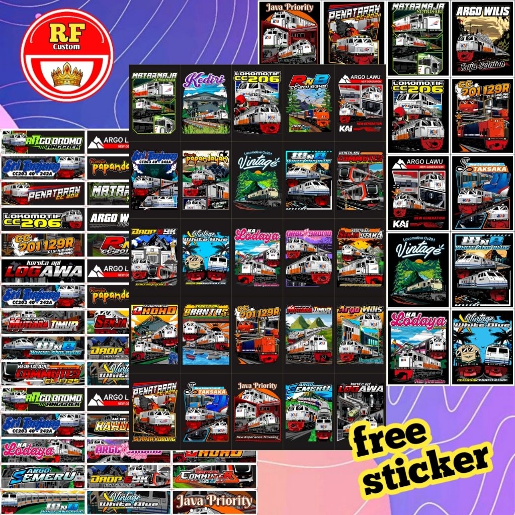 

(free sticker) Sticker TCI Kereta Api Indonesia / Stiker KAI Railfans Terbaru Termurah Viral
